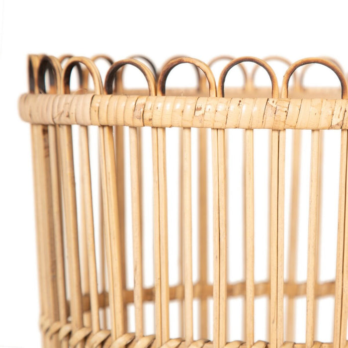 Set of Baskets 36 x 36 x 31 cm Natural Rattan (3 Pieces)