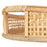 Snack tray 49,5 x 48 x 9 cm Natural Bamboo (2 Units)