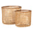 Set of Baskets 44 x 30 x 35 cm Natural Rattan (2 Pieces)