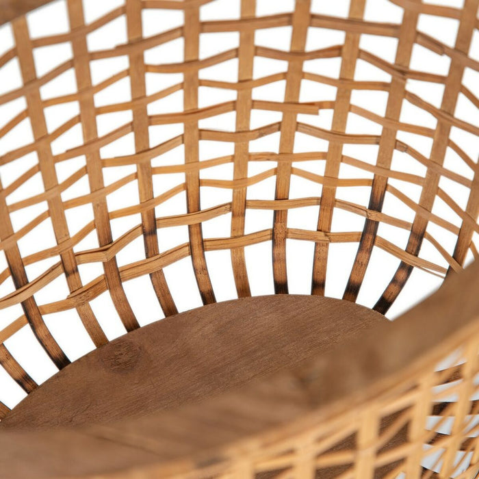 Set of Baskets 44 x 30 x 35 cm Natural Rattan (2 Pieces)