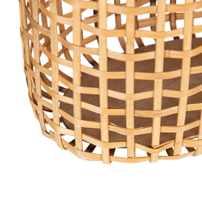 Set of Baskets 44 x 30 x 35 cm Natural Rattan (2 Pieces)