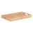 Snack tray 45 x 31 x 5 cm Sheets Natural Wood Rattan 3 Pieces