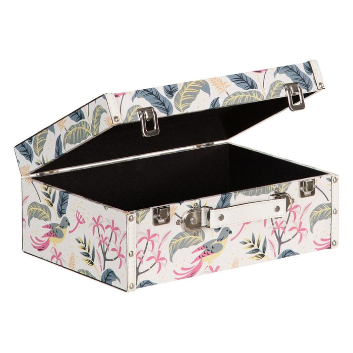 Set of Chests 34,5 x 24,5 x 14 cm Canvas DMF (2 Pieces)