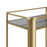 Kitchen Trolley 66 x 36,5 x 77 cm Crystal Golden Metal