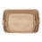 Snack tray 64,5 x 42 x 11 cm Natural Rattan 3 Pieces