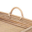 Snack tray 64,5 x 42 x 11 cm Natural Rattan 3 Pieces