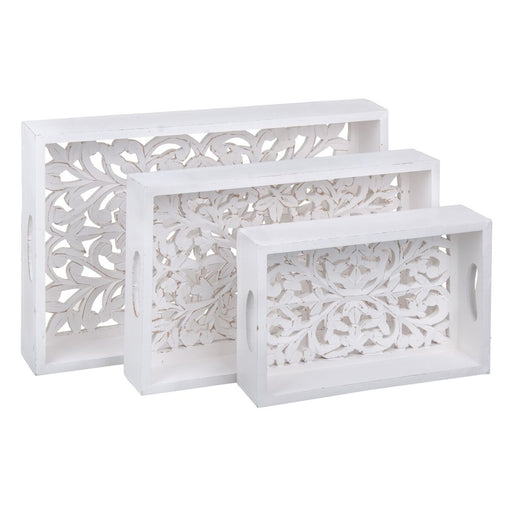 Snack tray White 3 Pieces DMF