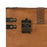 Set of Chests 45 x 30 x 29 cm Synthetic Fabric Wood (2 Pieces)