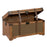 Set of Chests 90 x 47 x 45 cm Synthetic Fabric Wood (3 Pieces)