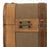 Set of Chests 50 x 36 x 20 cm Synthetic Fabric Wood (2 Pieces)