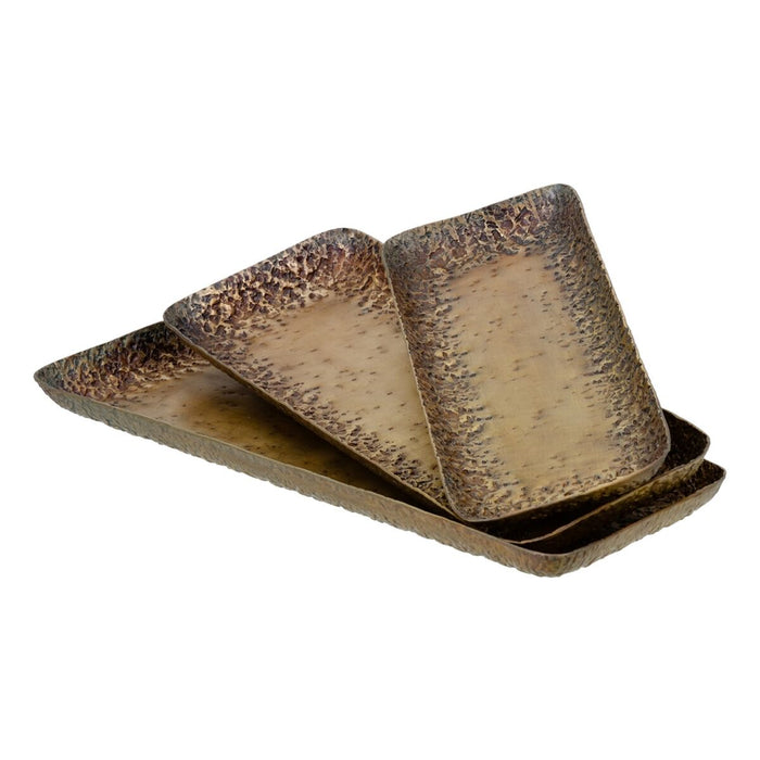 Snack tray 41 x 16 x 3 cm Aluminium Bronze