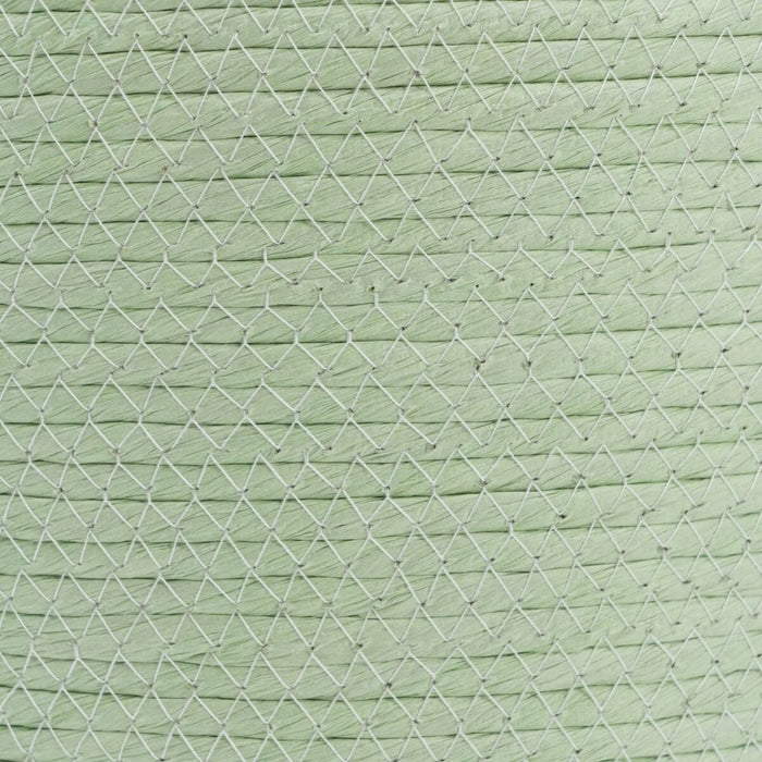 Set of Baskets Rope Light Green 26 x 26 x 33 cm (3 Pieces)