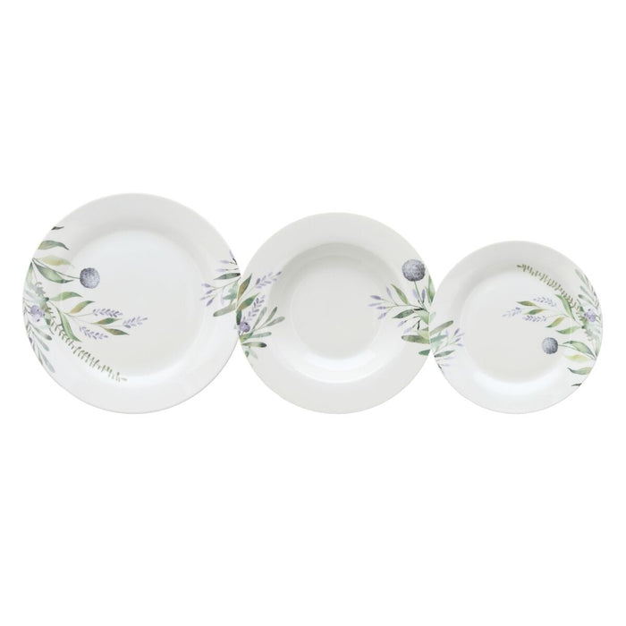 Tableware 18 Pieces Porcelain Lavendar