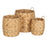 Set of Baskets Beige Natural Fibre 37 x 37 x 40 cm (3 Units)