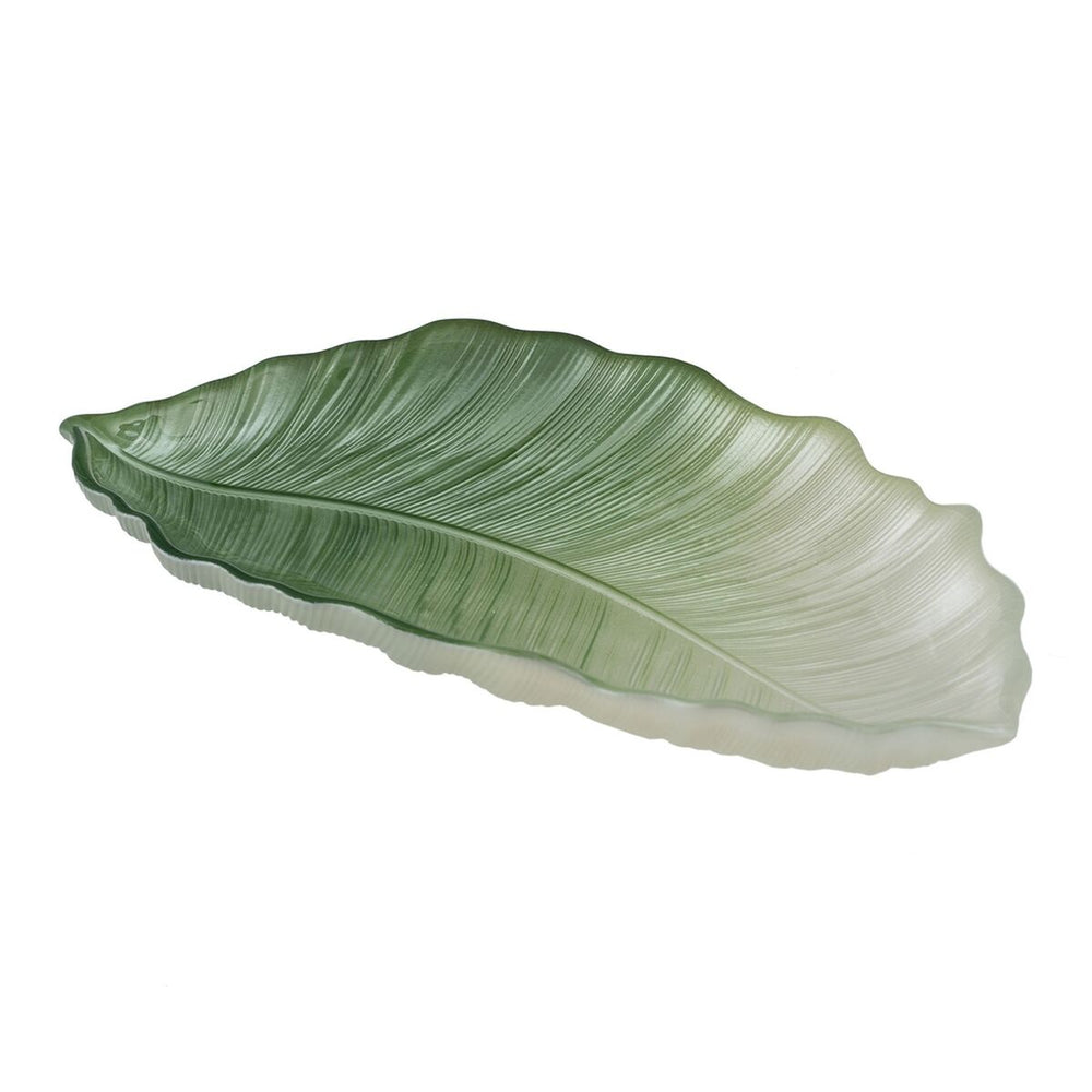 Tray Green Leaf of a plant 31 x 18 cm