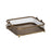 Snack tray Golden Iron 40 x 40 x 10 cm