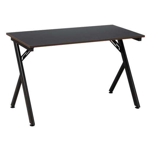 Desk MDF Wood Black Natural 120 x 60 x 75 cm