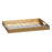 Snack tray Golden PVC Crystal 45 x 31 x 4,2 cm (2 Units)