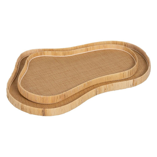 Tray Natural 57,5 x 38,5 x 4 cm (2 Units)