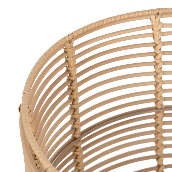 Set of Baskets Natural Resin 35 x 35 x 29 cm (3 Pieces)