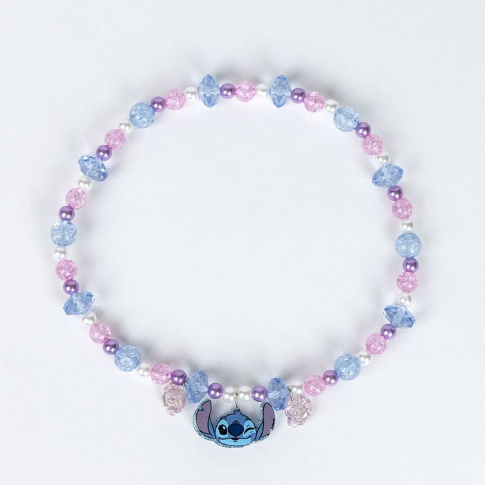 Girl's Necklace Stitch Blue Purple