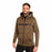 Men's Sports Jacket Trangoworld Ripon Brown With hood