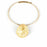 Ladies' Necklace Shabama Calobra Brass gold-plated Elastic