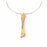 Ladies' Necklace Shabama Been Brass gold-plated Rigid 13 cm