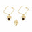 Ladies' Earrings Shabama   Brass Acorn Flash gold-plated 3 cm