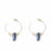 Ladies' Earrings Shabama Lao Brass gold-plated Beads 4 cm