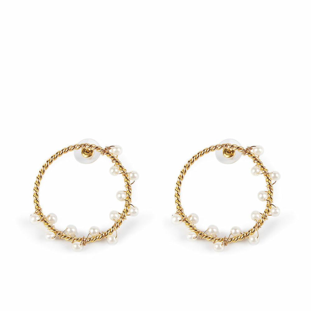 Ladies' Earrings Shabama Shima Brass gold-plated 4 cm