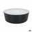 Bowl Inde With lid Melamin White/Black (12 Units)