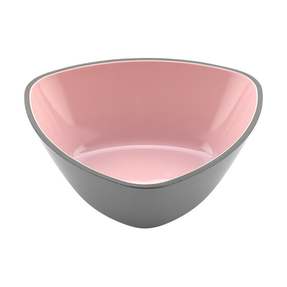 Bowl Melamin Triangular Pink/Grey 13 x 4,5 cm