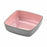 Bowl Inde Melamin Pink/Grey Squared 10 x 10 x 4 cm (24 Units)