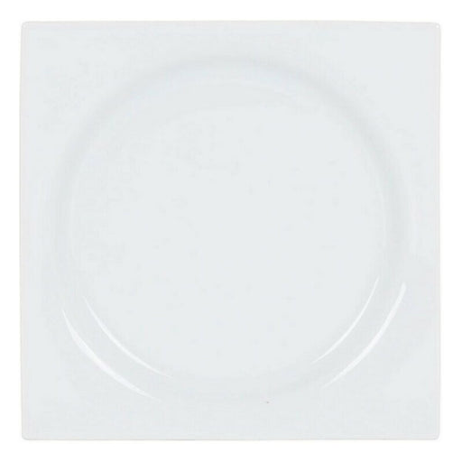 Dessert dish Zen Porcelain White (18 x 18 x 2,5 cm)