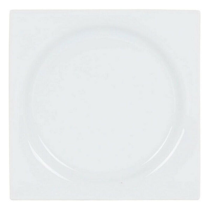 Dessert dish Zen Porcelain White (18 x 18 x 2,5 cm)