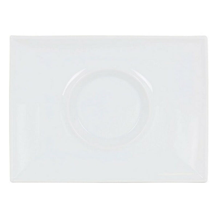 Flat plate Gourmet Porcelain White (29,5 x 22 x 3 cm)