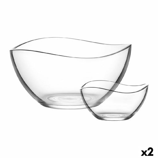 Set of bowls LAV 1226 Salad Bowl Crystal 7 Pieces 310 ml 1,88 L (2 Units)