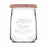 Transparent Glass Jar Tasty With lid 550 ml