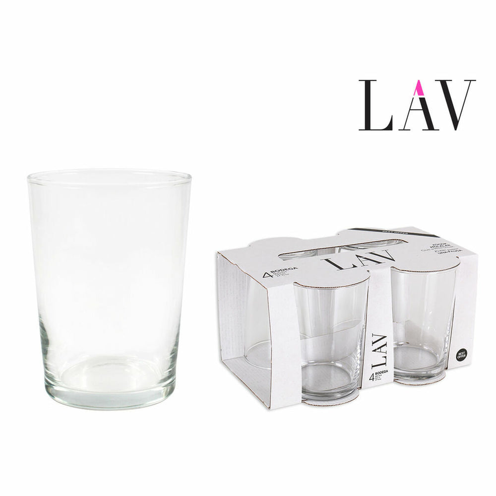 Set of glasses LAV Best Offer (4 uds) (520 ml)