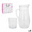 Set LAV Jug Glasses Crystal 7 Pieces (4 Units) (7 pcs)