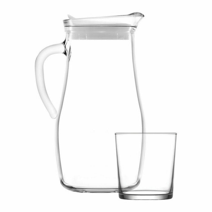 Set LAV Jug Glasses Crystal 7 Pieces (4 Units) (7 pcs)