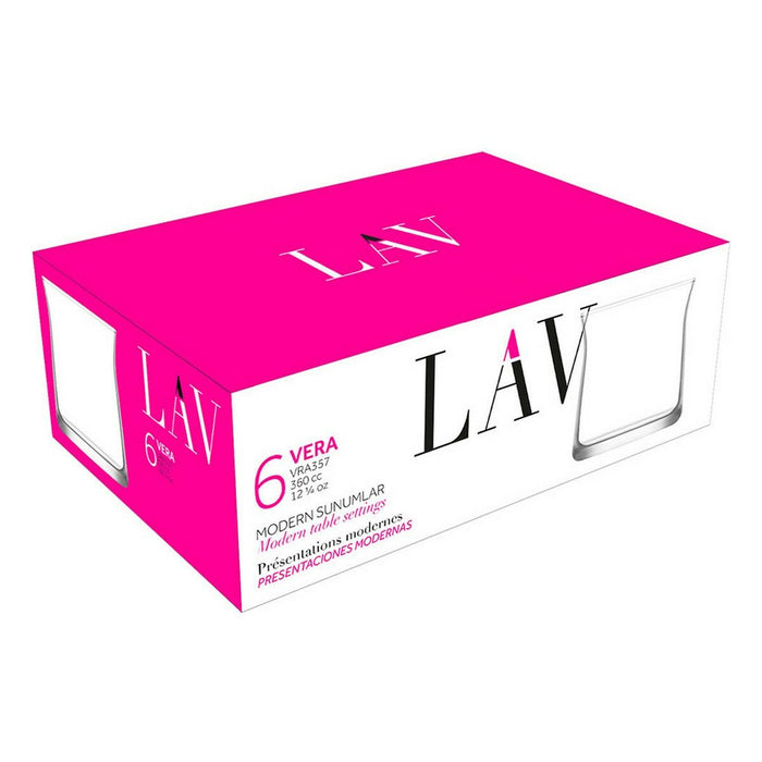 Set of glasses LAV Vera 360 ml 6 Pieces (8 Units)