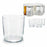 Set of glasses Crystal Transparent