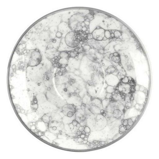 Plate Gourmet Porcelain Black/White (13 x 13 x 2 cm)