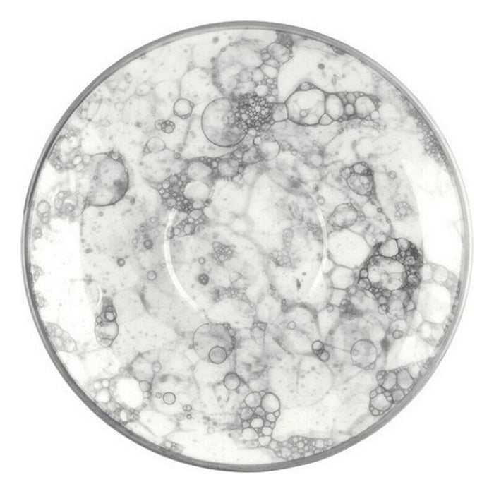 Plate Gourmet Porcelain Black/White (13 x 13 x 2 cm)