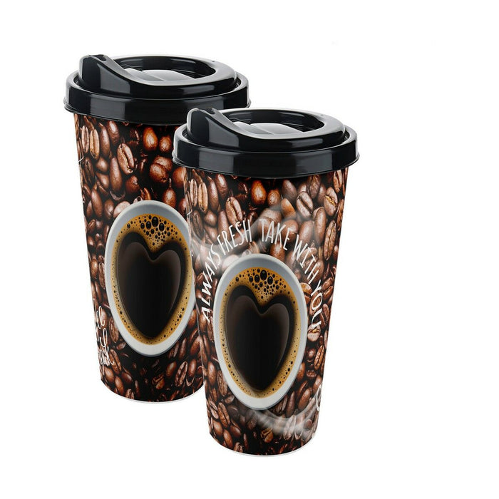Cup with lid Titiz 3D 650 ml