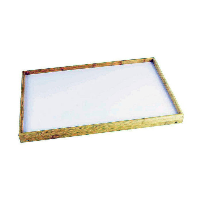 Folding Tray for Bed Wood White (50 x 30 x 22 cm)