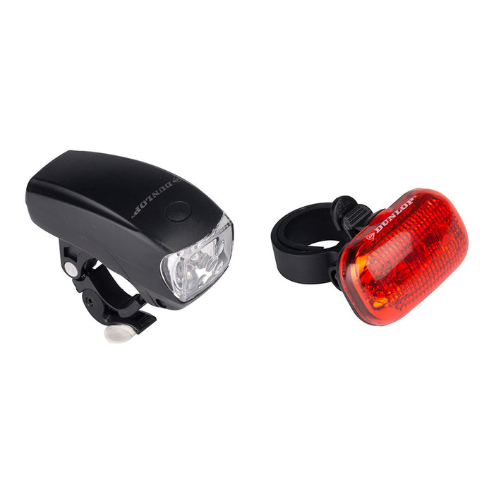 Set of Bicycle Lights Dunlop Black