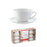 Set of Mugs with Saucers Alpina 200 ml White 12 Pieces